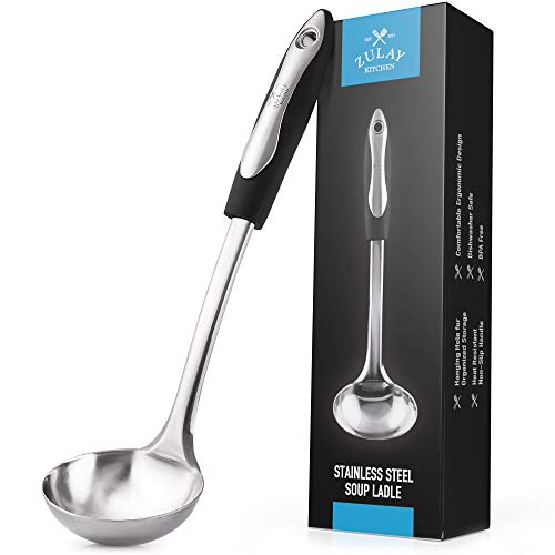 Zulay Stainless Steel Soup Ladle Zulay Stainless Steel Soup Ladle
